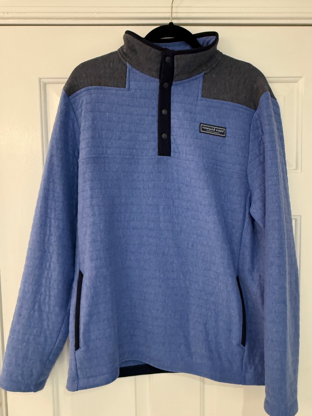 Vineyard Vines Quilted Shep Shirt Blue Medium